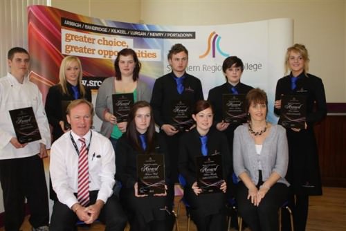 Award-winning SRC IFEX Catering team with SRC Hospitality staff Des Murphy and Anne Murray Award-winning SRC IFEX Catering team with SRC Hospitality staff Des Murphy and Anne Murray